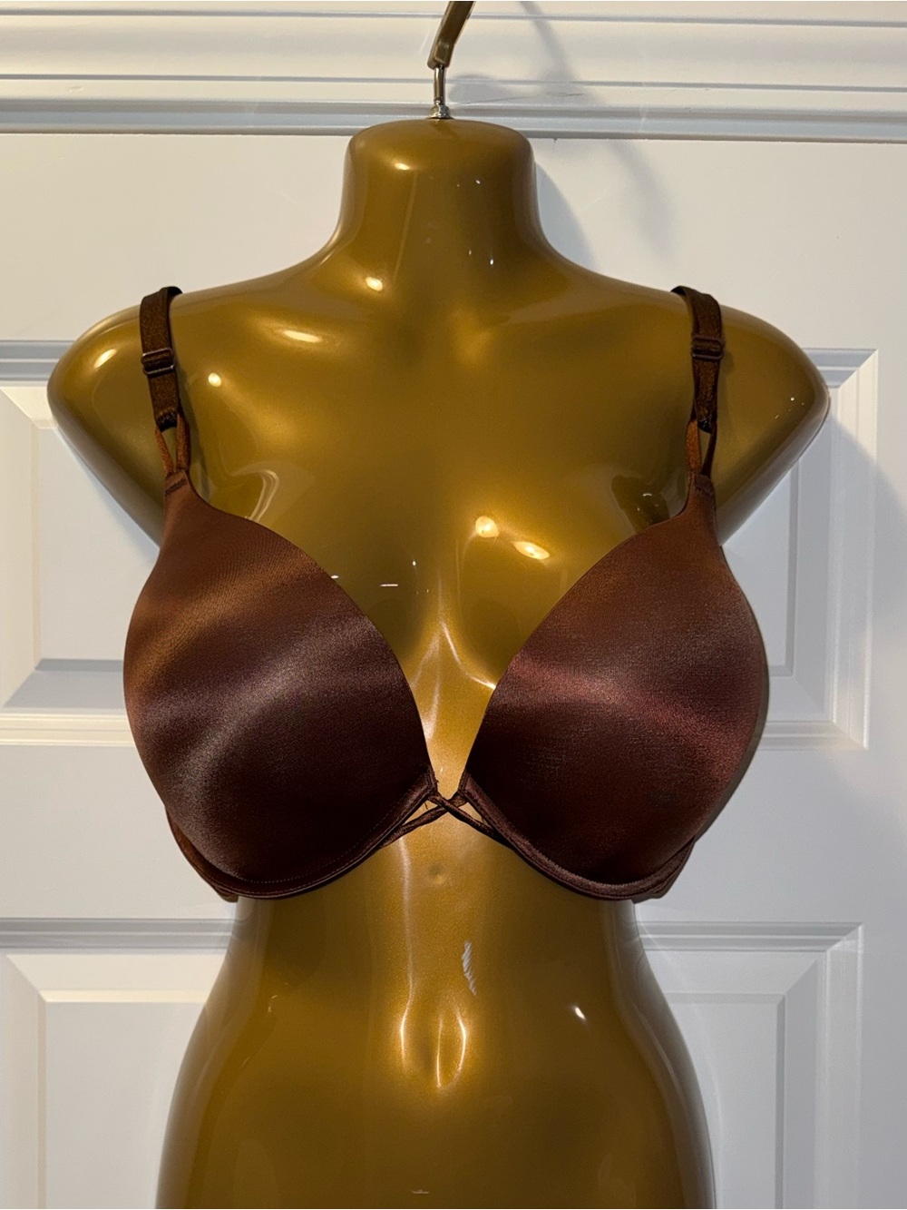 Victoria’s Secret Bombshell Super Pushup Bra Size 38D Brown | Worn Twice ✨